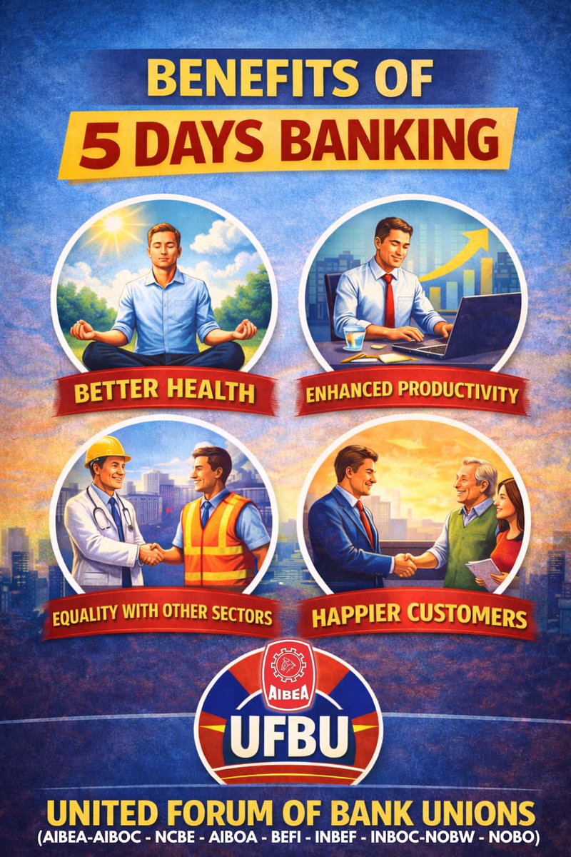 Work should support life, not replace it. Children grow up while bankers work weekends.
#Implement5DayBanking