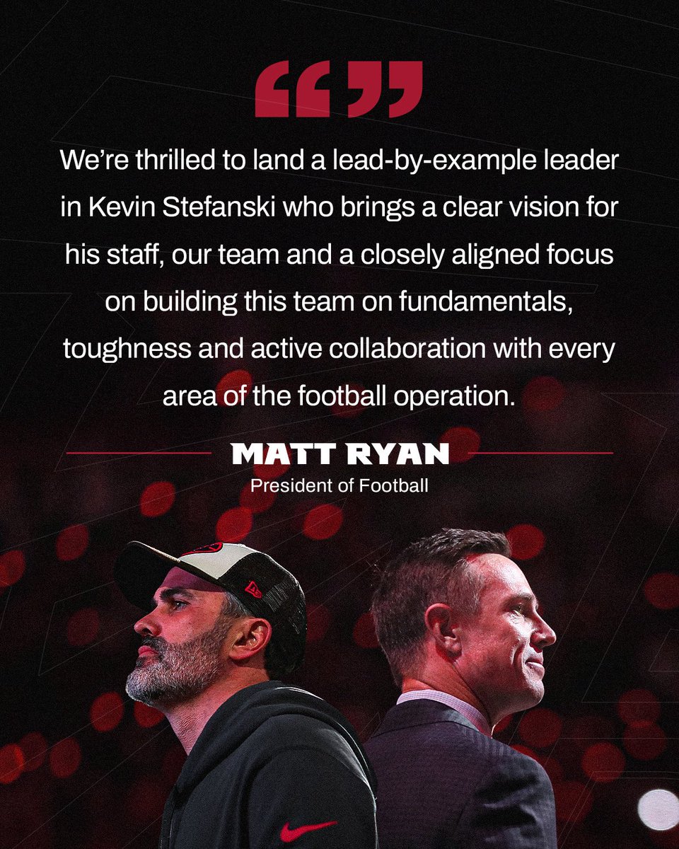 AtlantaFalcons's tweet image. “We are excited to have him as the leader of our football team” 🔥