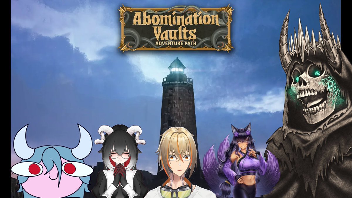 PrometheusVt's tweet image. I will be streaming more Pathfinder 2e Abomination Vaults session 1 at 9pm PST 17th ft. @horizonluvre, @MysticOcean18, @NikoSaikou_ and @KaminariShizuku.

I hope to see you ProPainers there using the link below~
#Vtuber #ENVtuber #FatedFragments