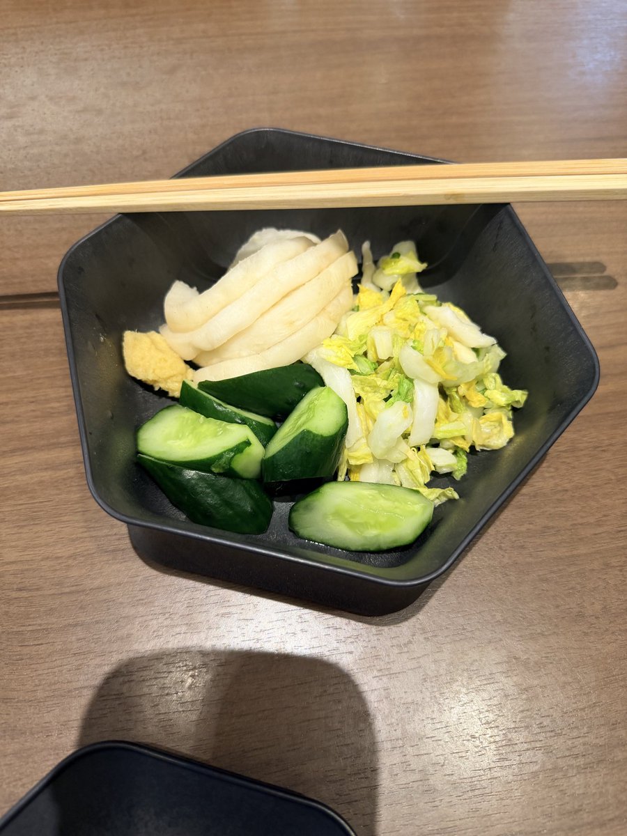 お漬物のお皿でっかい！😳
のんちゃーーーーー！