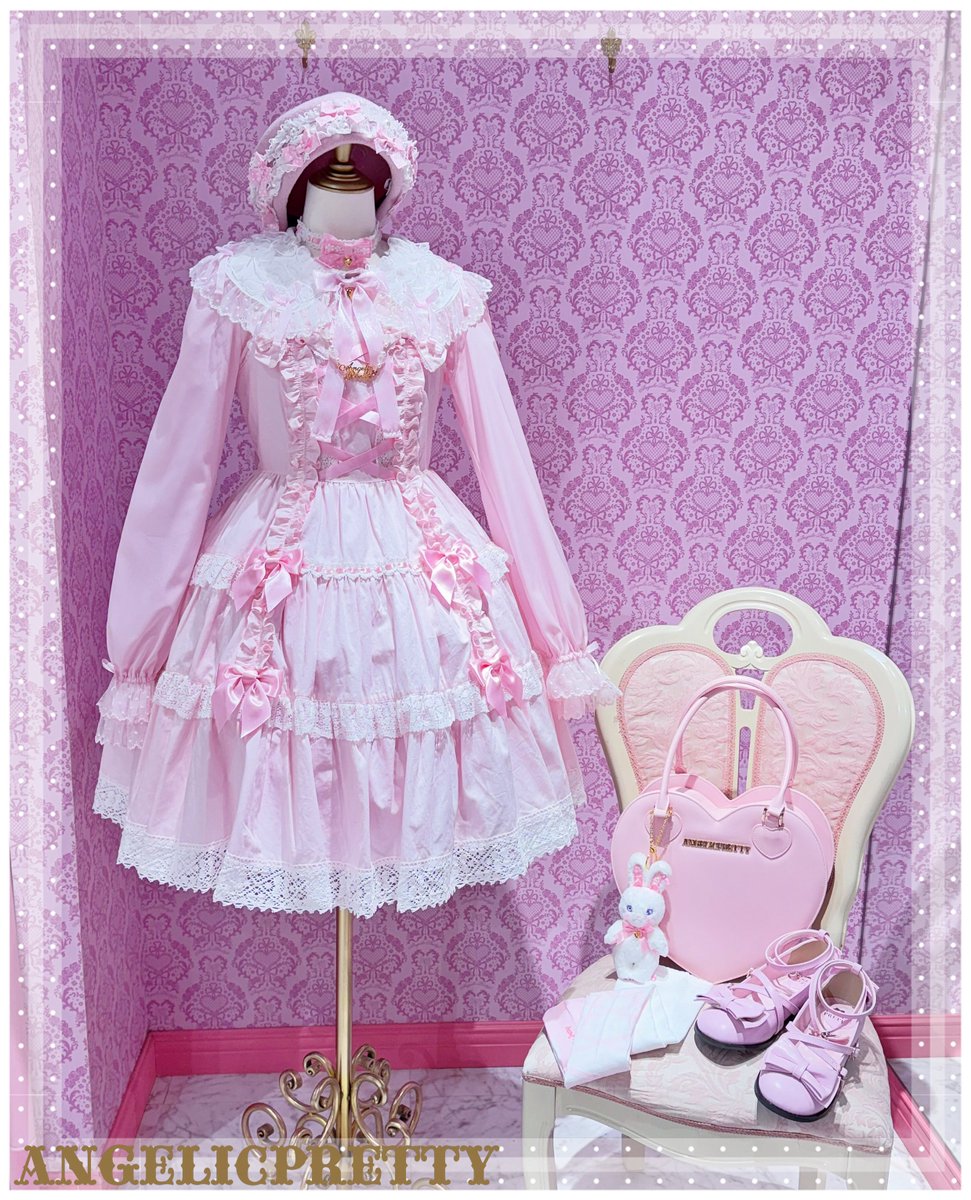 Angelic Pretty 肩リボンジャンパースカート ラベンダー 🎀肩リボン