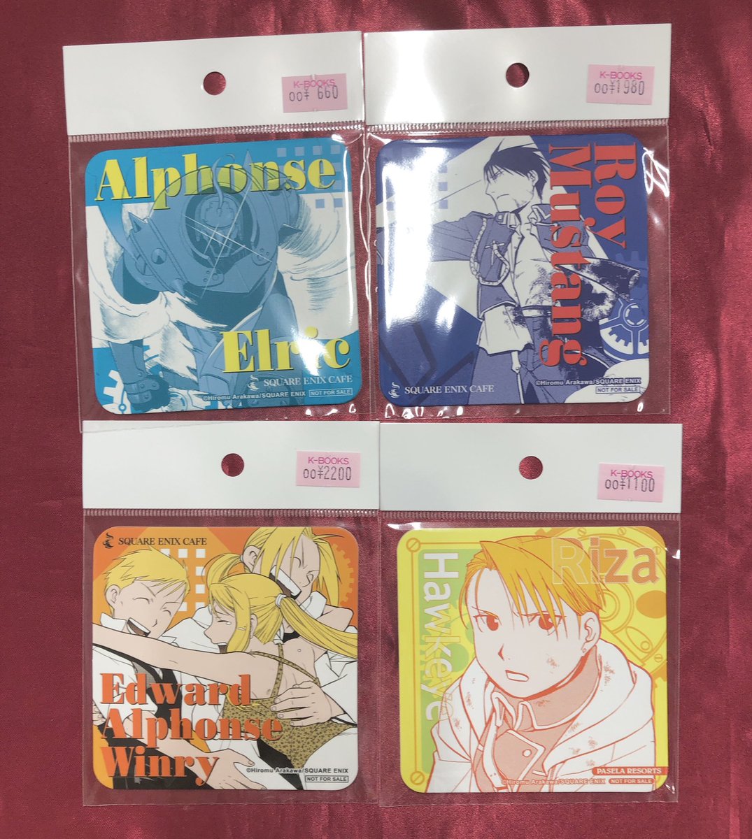 入荷情報】 『#鋼の錬金術師』 カフェ 特典 コースター 久々に再入荷