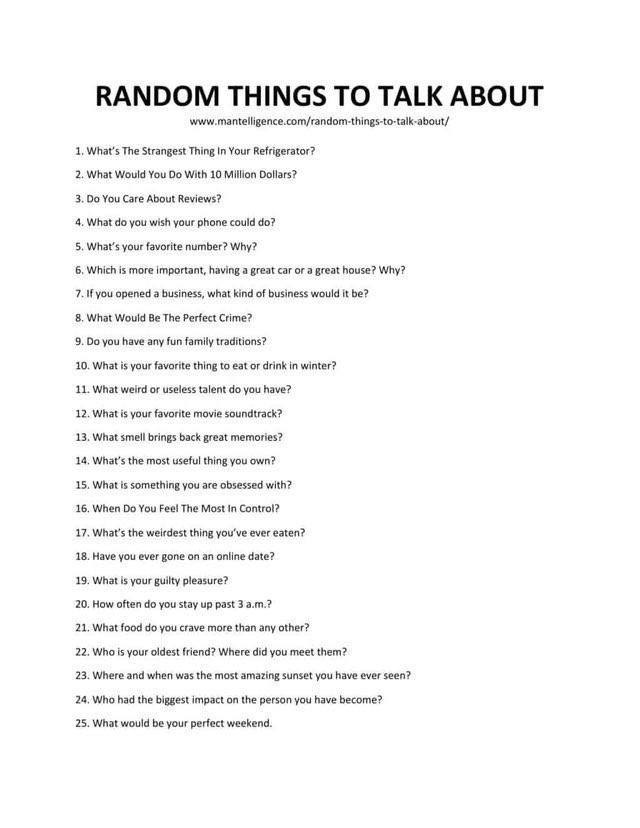 Random talks in dating ✍️