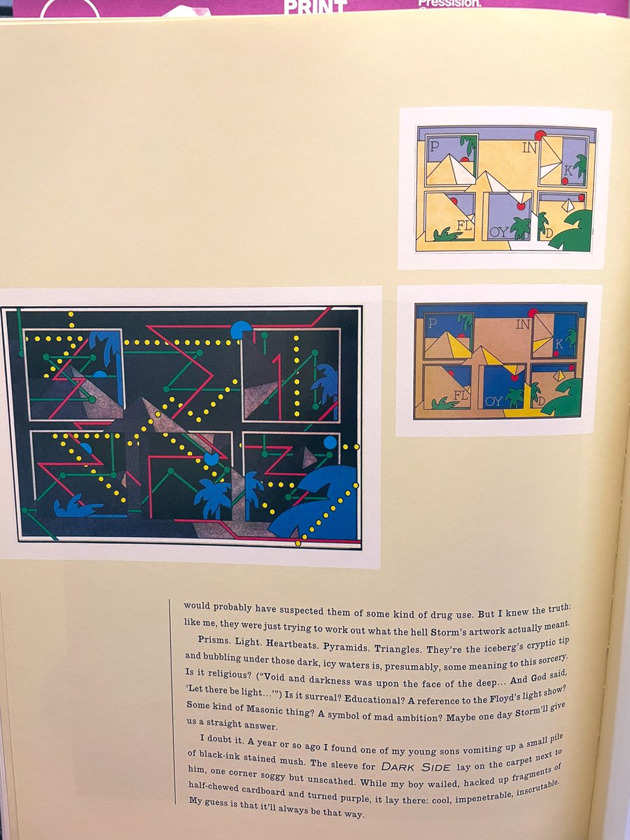 古本ハンティングしたミステリーゲームブックのイラストかっこいいなあ〜って調べたらHipgnosisと一緒にやってた人！
「アビントン・フリス村事件簿　イラスト・ミステリー」トリート・ローレンス著　ジョージ・ハーディー絵(中央公論社／1991年刊）