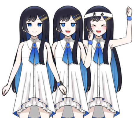 CeVIOクリエイト祭向けの動画用に、みなとさんの立ち絵作ってます 