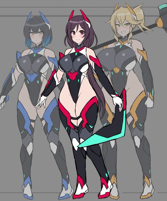 残り一人のデザインラフも完成
この子は開始時点で先に堕とされている予定です 