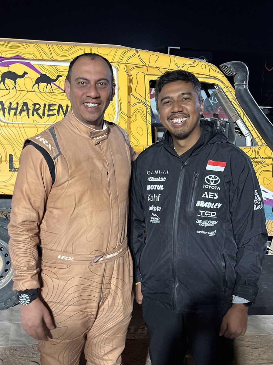 Bangga atas pencapaian Shammie Baridwan dan Julian "Jejelogy" Johan yang mengukir sejarah sebagai duo pereli Indonesia pertama yang berhasil finis dalam reli terganas di dunia, Rally Dakar Classic 2026 💨

Asli keren banget! 👏🫡🇮🇩🇮🇩

[📸: Dakar]
