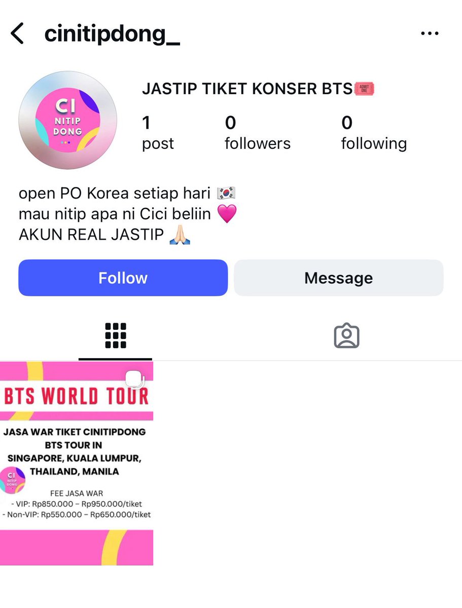 Guys, 2 akun ini scammer ya.

Yg bener cuma <a href="/cinitipdong/">Cinitipdong</a> di semua platform 🙌🏻