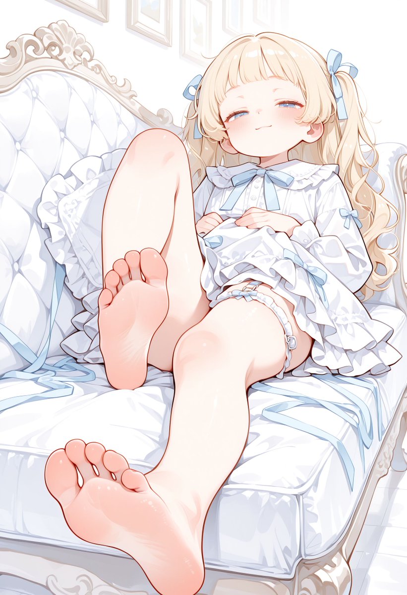 628hitsuji's tweet image. 「裸足の方がリラックスできるよね？」
SFW Illustration.
x.com/628hitsuji/sta…