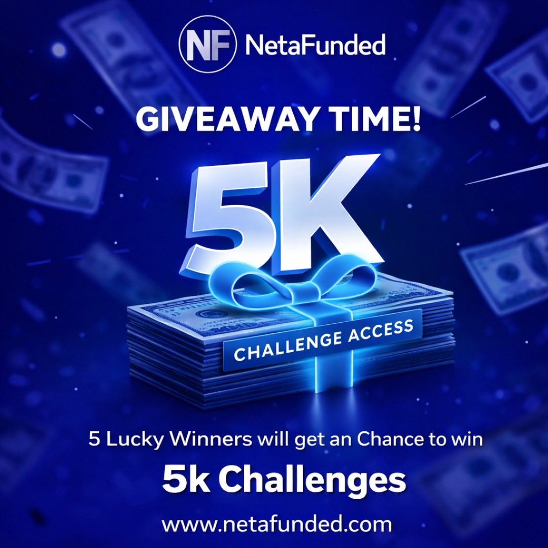 🔥 <a href="/netafunded/">Neta funded</a>  Giveaway Alert 🔥

We’re partnering with Neta Funded for a 5× $5K account giveaway 💰
How to Enter:
✅ Follow <a href="/netafunded/">Neta funded</a> <a href="/TheBrightVault/">TheBrightVault FX</a>
❤️ Like 🔁 Retweet
👥 Tag 3 friends 💬 Comment “10K”.

🚀 Top performers will get a chance at the 2nd giveaway: 10× $10K
