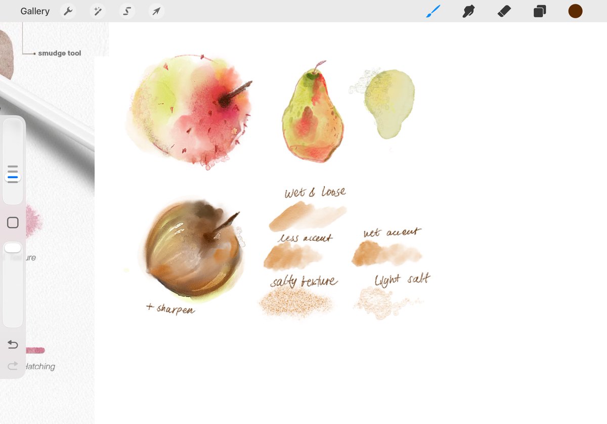 practicing watercolor