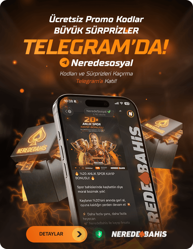 🌿 Pazar Akşamına Güzel Bir Dokunuş 🌿

Bugün Telegram’daki dostlara küçük bir sürprizim var 😉
Neredebahis için
🎰 ÜCRETSİZ &amp; SINIRLI SAYIDA FREEPİN
Telegram üzerinden dağıtılacak.

⏰ Saat 18:30’da
⚡️ Hızlı davranan kazanır!

Burada olman yeterli 🙌
👉 18:30’da Telegram’da