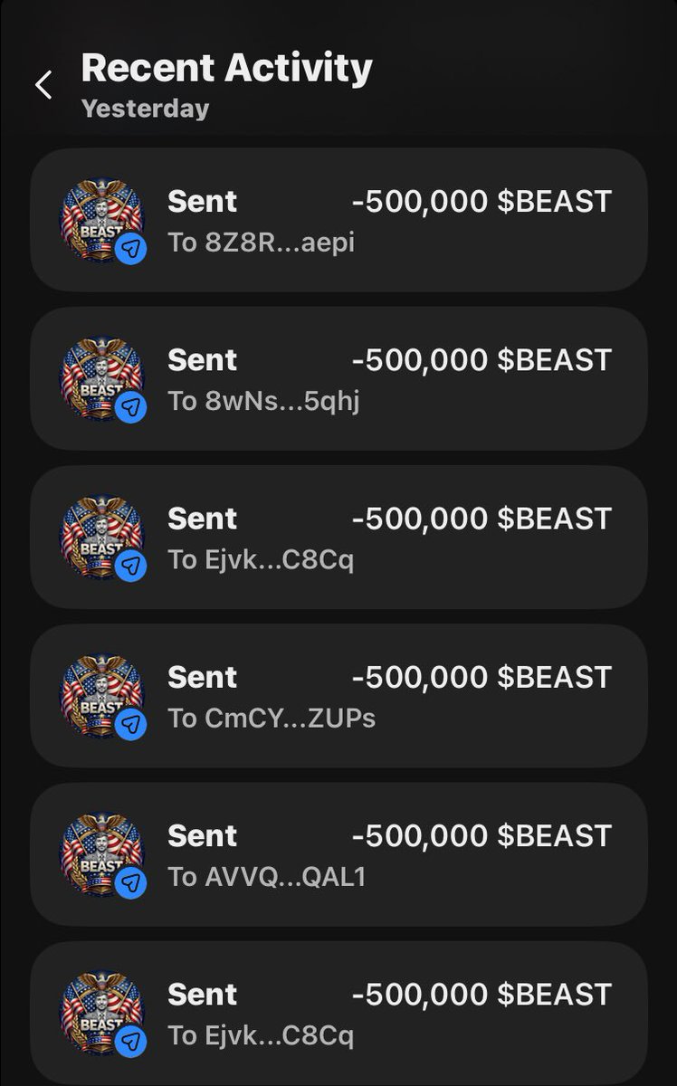 BeastNsol's tweet image. Drop your Solana $SOL address below &amp;amp; RT 👇

Every wallet gets 500,000,000 $BEAST

Must follow @BeastNsol 

Check your Wallet in 2 h ! ⏰

#Solana #SolanaAirdrop