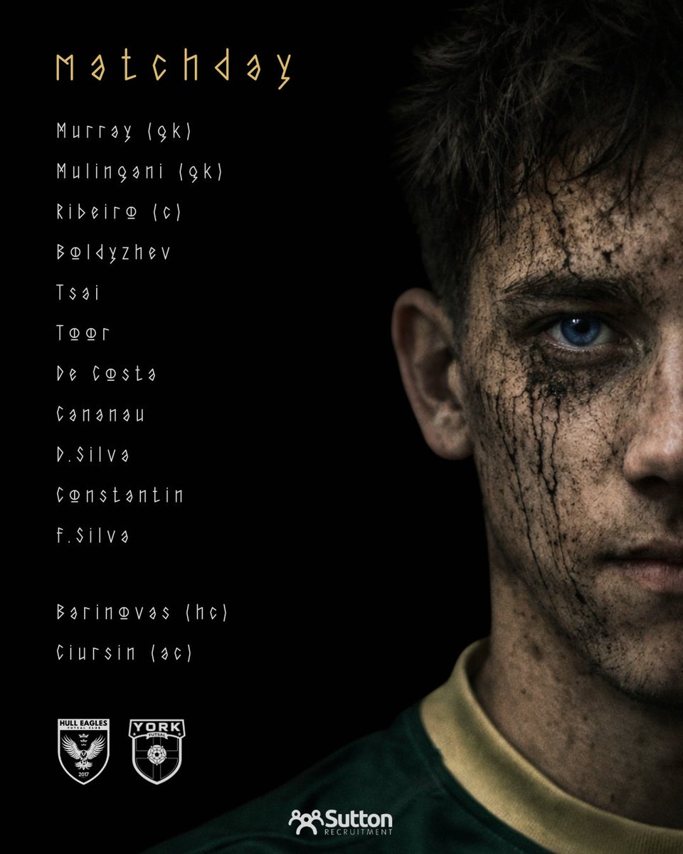 Matchday squad ready. 
A few players return after time out, adding fresh energy for today’s game. Welcome back to Felipe Silva for his first match after injury. Show him some love in the comments and get behind the team. 🦅💚