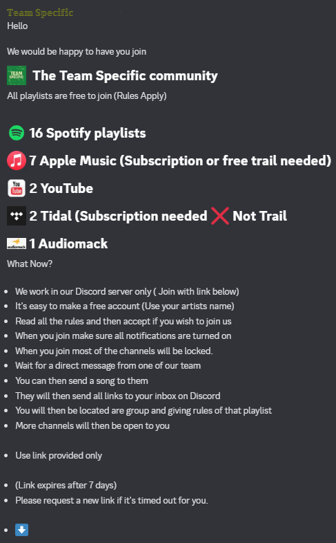 Team Specific tweet media