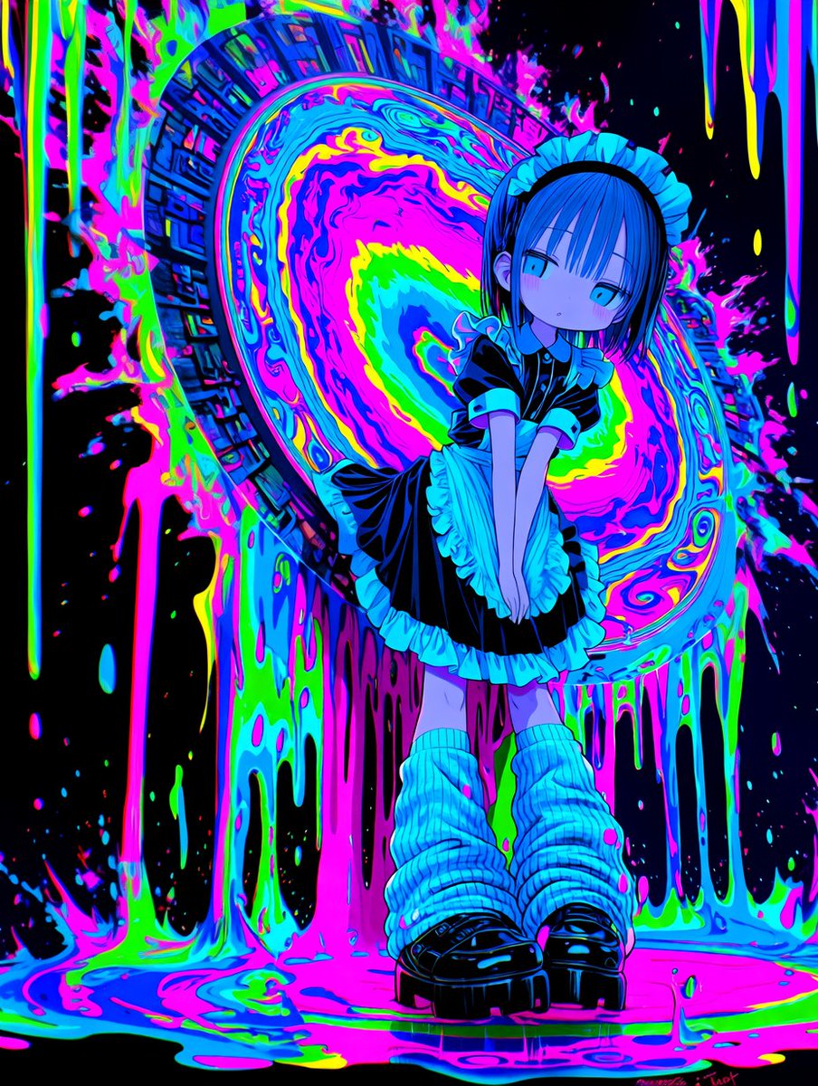 荒れ狂う  色彩の渦🎨🫟