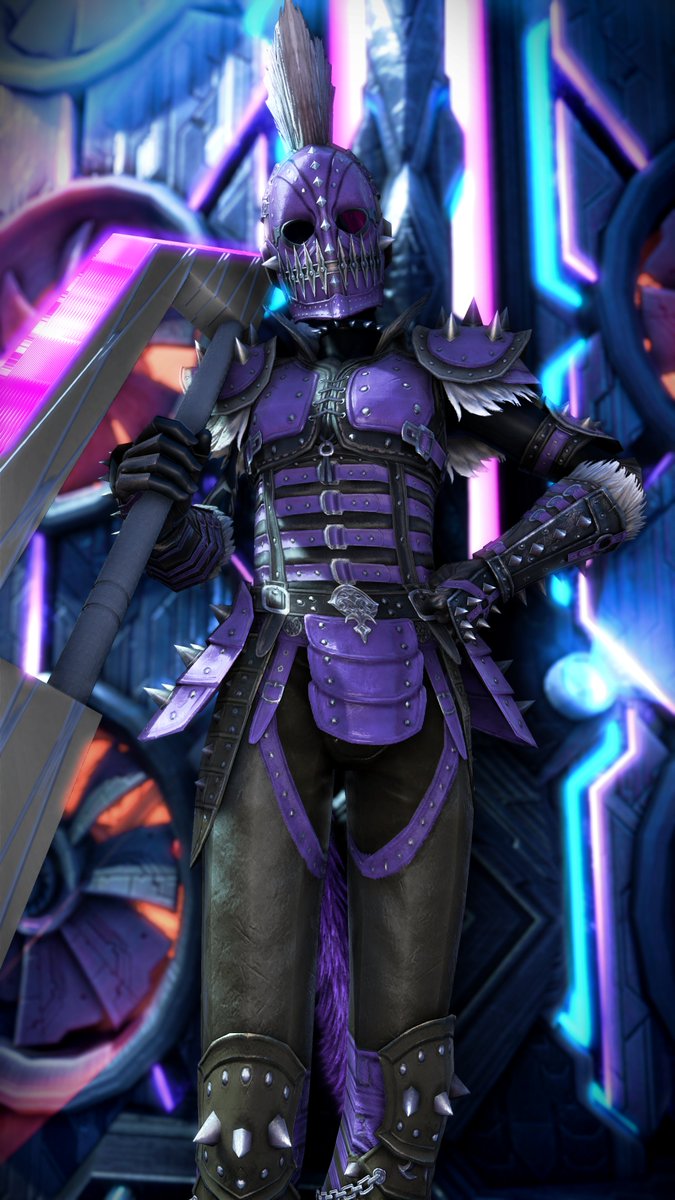 I remade two, did a new one when it comes to Cek's Arcadion lore to  better match what she would totally go for in looks, Dark Knight and  Reaper both just being Tech based no magic or void connections, but her  going heavy into Fear tech optics, voice mods, the whole package.