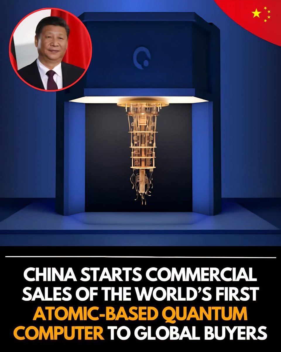 🚨 China has officially begun selling the world’s first atomic-based quantum computer, marking a turning point where quantum hardware steps out of experimental labs and into the commercial marketplace. 

Unlike superconducting or ion-trap systems, this new machine uses individual