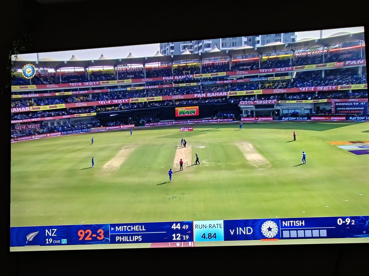 prashantawl's tweet photo. Do you also believe that these advertisement hoardings make our stadiums look shabby &amp; downmarket? #INDVSNZODI @BCCI #ViratKohli𓃵 https://t.co/1WCwCRcihc