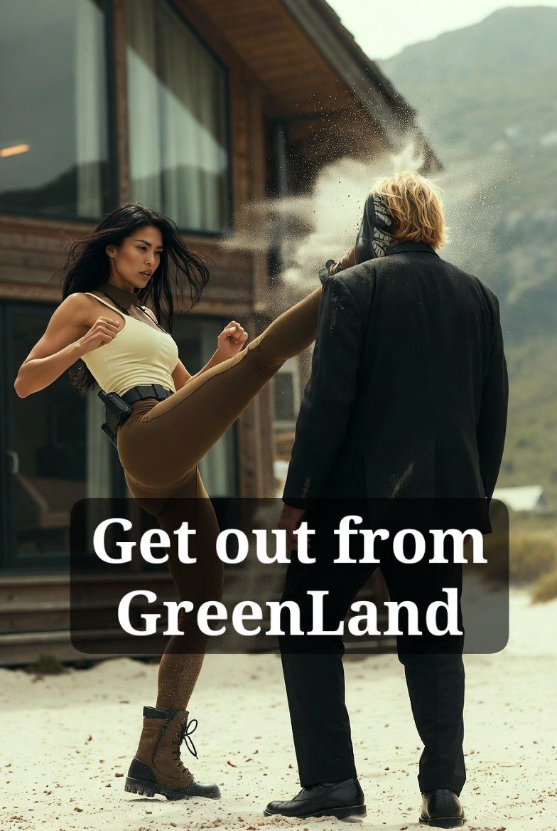 #StandWithGreenland #standwithDenmark #StandwithIran 
Get out Thief  🤬