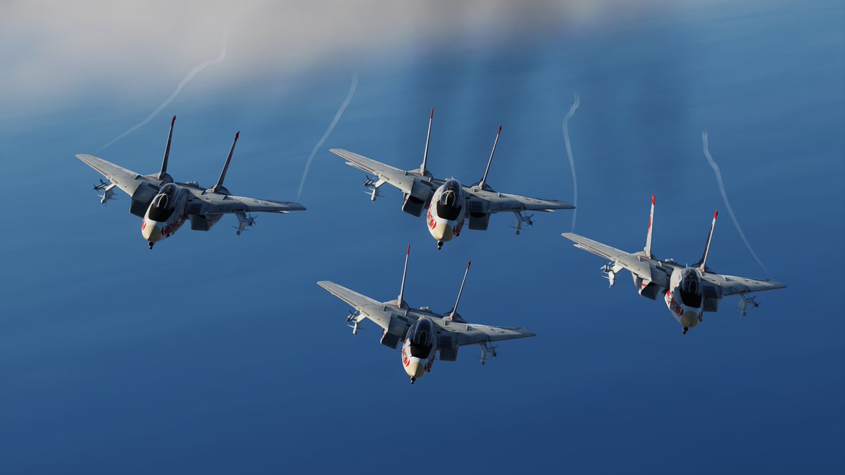 KE66R's tweet image. 久しぶりに編隊飛行
#DCS #DCSworld #F14