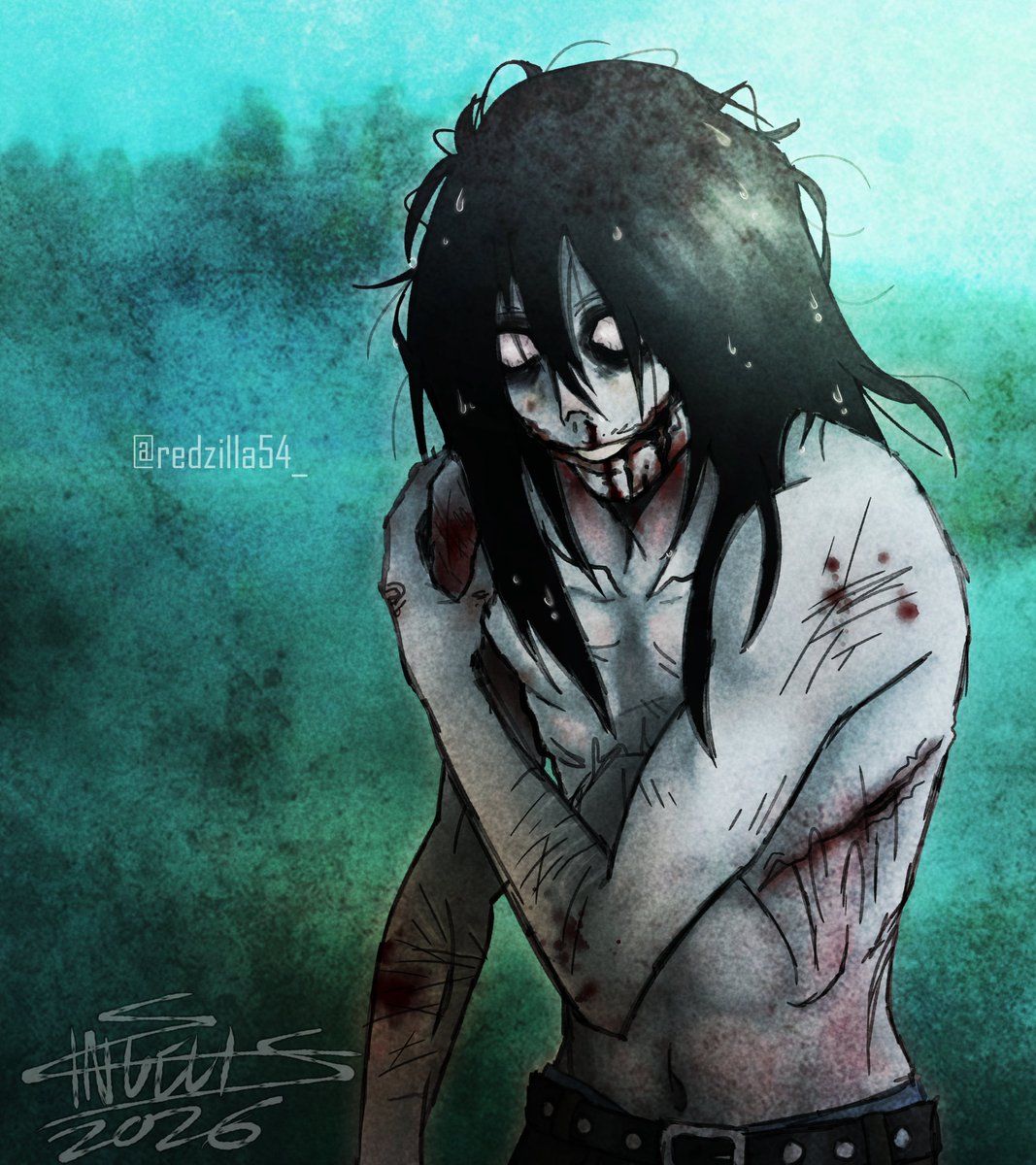 redzilla54_'s tweet photo. #JTK #creepypasta #fanart https://t.co/rJy91huROV