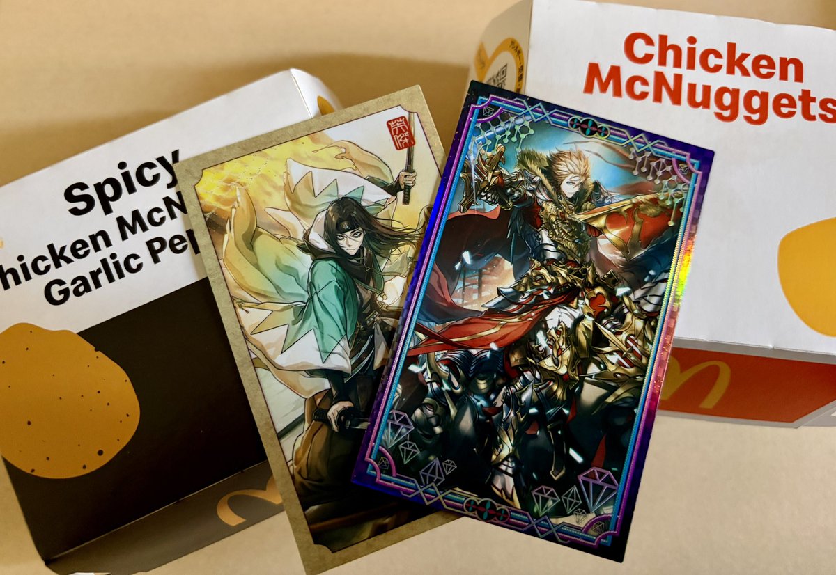 sya_mo's tweet image. ナゲット買ってきた、プロモがニシカワエイト先生の絵だったので…！