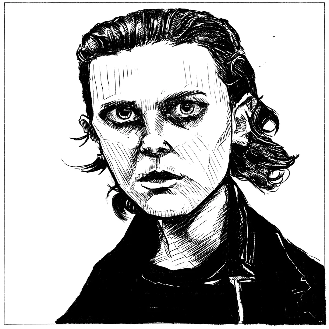 DreadWraithe's tweet photo. Bitchin' Eleven fanart, done by me. #StrangerThings5 #StrangerThings #Eleven #fanart #Trending https://t.co/HJG5iBTgHU