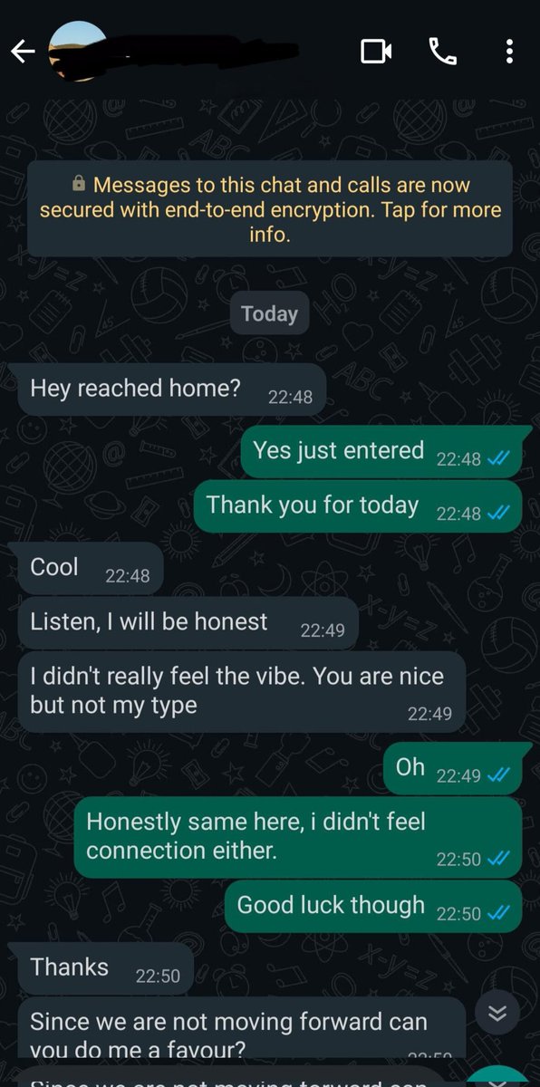 memedox20's tweet image. Met this girl on Hinge last night. She INSISTED on paying the bill, rejected me because of 'vibes', and then sent THIS. I am speechless. 😭

Is the economy so bad or is she just petty ?
