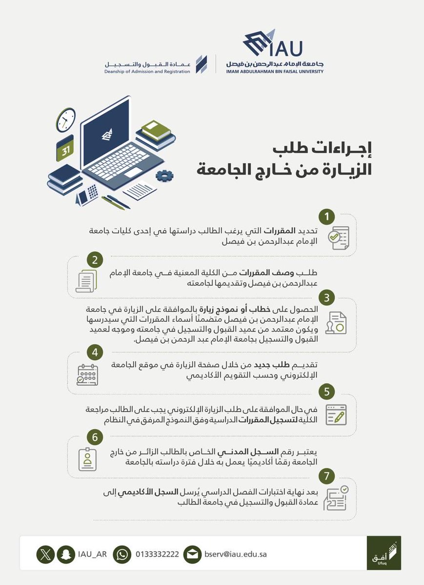 عمادة القبول والتسجيل tweet media