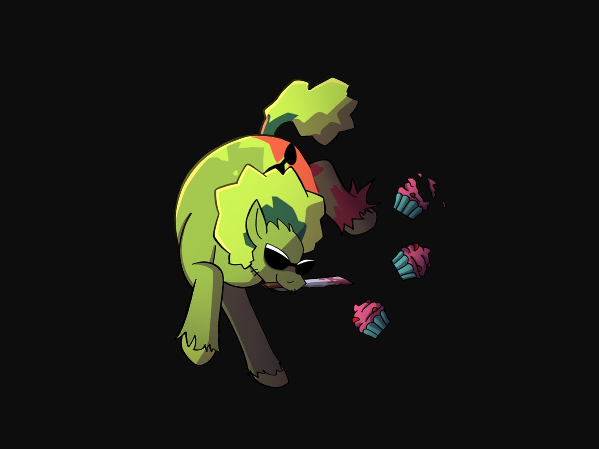 KOLOR_BASS's tweet image. What a nice pony who's ready to smile 💚