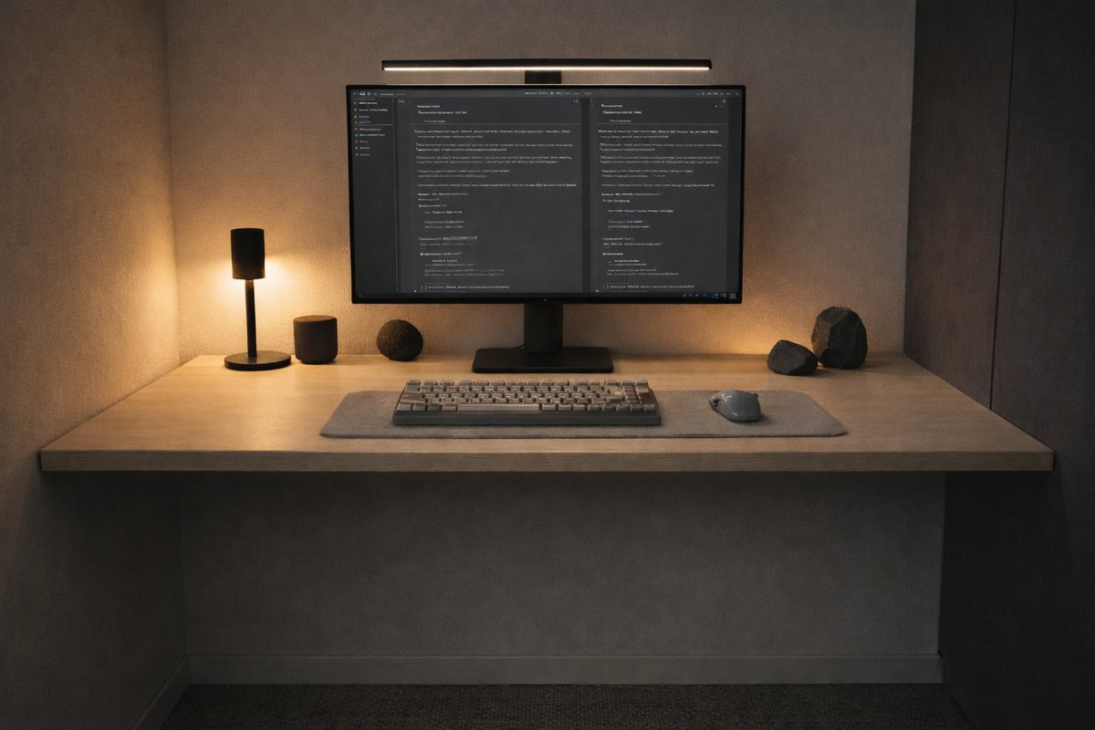 私の作業・思考を最適化できるデスクのイメージを作ってAIに頼んだら