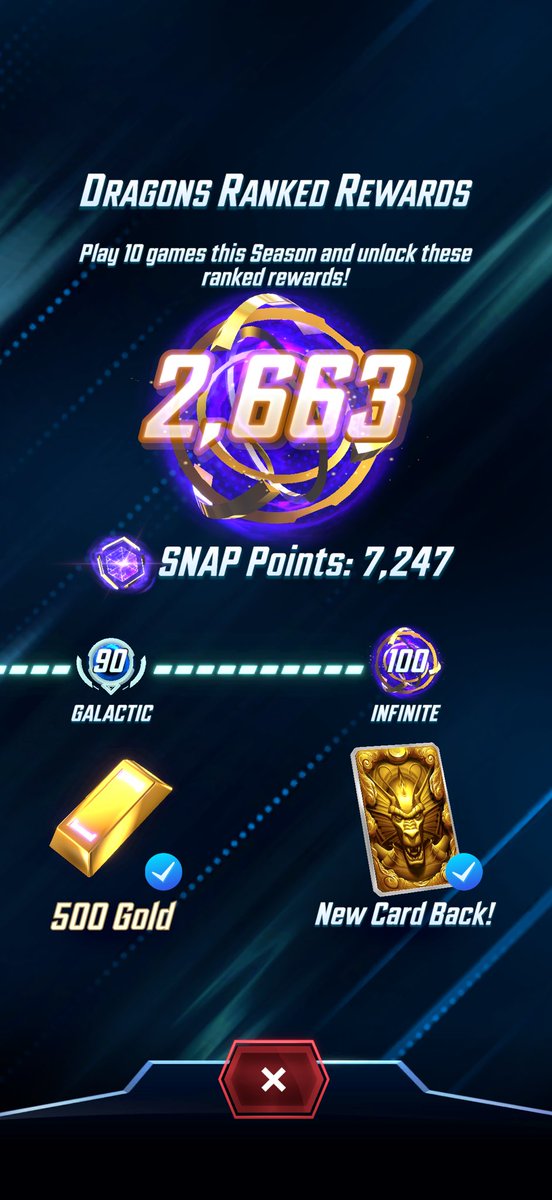 jessnapz's tweet image. Dragons infinite! 🐲 

Used a few decks on the ladder this season. 

Shou-Lao is really fun to play, but all those mirror matches had me bouncing up and down in the 90s. 

Switched to Galactus to finish the climb. 😤