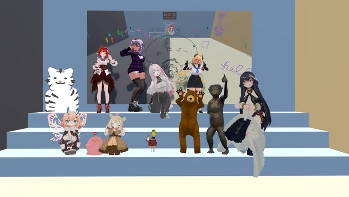 先週からまた遊びに行けるようになったー! QVペンお絵描きもやぱ楽しいそすなー! まめひは最近毎日描いてるしみなほしちゃんも描き慣れてるからまぁ見えるけど…キプちゃん…もっと頑張らねばw #ラク広集会