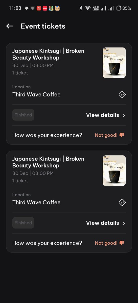 raou_l's tweet photo. @district_india location got changed of the event, went to the new location to find the event itself is not happening. Asking for refund but first that was not initiated even after 2 weeks and now it's under review. @deepigoyal @zomato @zomatocare https://t.co/ncz8tg3r4G