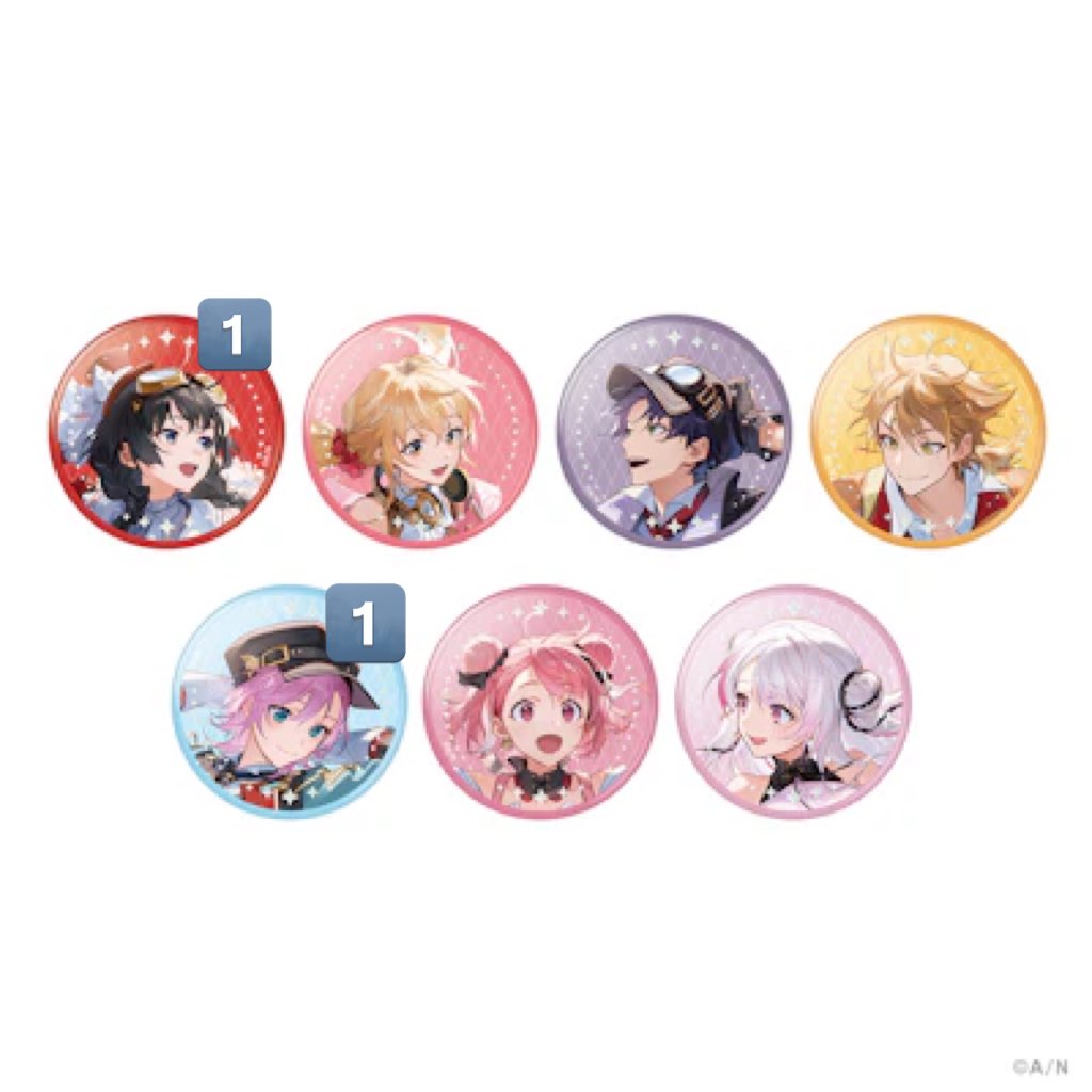 にじさんじ WORLD TOUR 2025 東京 公演 缶バッジ 【譲】 🌇×1、🐰×1