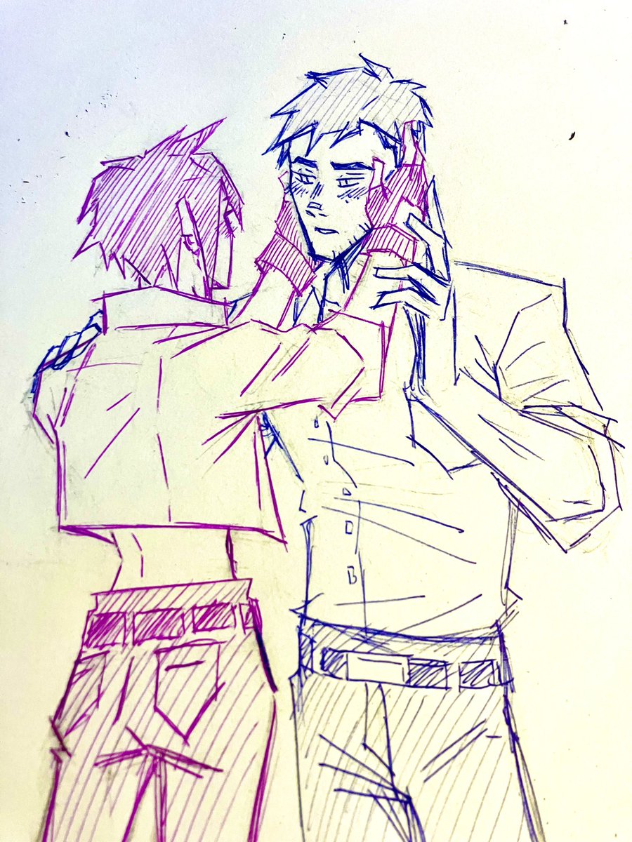 synthy_guy's tweet image. I’d prolly be a beast of a ship artist if I didn’t like drawing action poses so much
#invisimech #dispatch #traditionalart