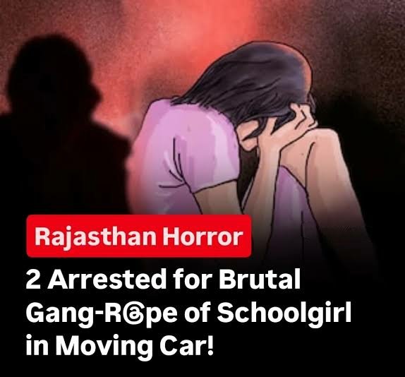 Delhiite_'s tweet photo. 12th Grade Girl Gang-Raped in Moving Car in Bikaner: 2 Men Kidnapped Her on Way to School, Caught After Fleeing to Gujarat

The incident happened on January 6 when the girl was going to school.
Threatened with death, the girl stayed silent for 4 days before telling her family.
- Police filed FIR on January 11.

The accused, Vakil (23) s/o
Hadmaan Jangu and Hansraj (28), were known to the victim. They offered her a lift, then kidnapped and raped her for 90 minutes in the moving car.
- Villagers stopped the car suspiciously, rescued the girl and the accused fled.

- Vakil was caught in Gujarat's Gandhinagar, Hansraj in Bikaner.. Both presented in court on 14th Jan.