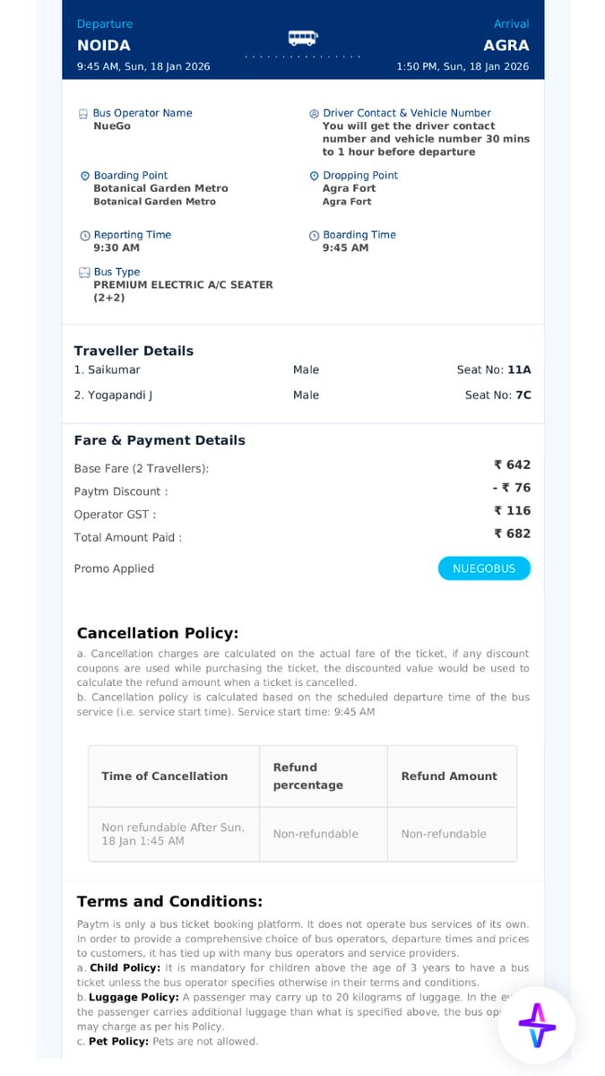 KodcherlaK's tweet photo. Mentioned,  @nuegoindia can you pls confirm in which mode I need to travel from botanical garden to sector 35 policechowk to reach in 10mins..if you know any good mode travel pls suggest 
Expecting your revert in next 2 hours 
#Traveller #nuegofraud #bus https://t.co/lKjEWZklDb