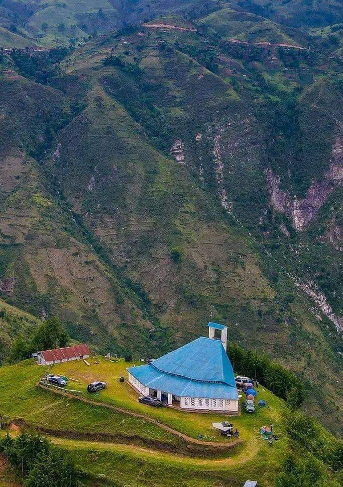 The iconic church in the clouds: St Kizito Catholic Church in Wewo, Elgeyo Marakwet County. Blessed Sunday.