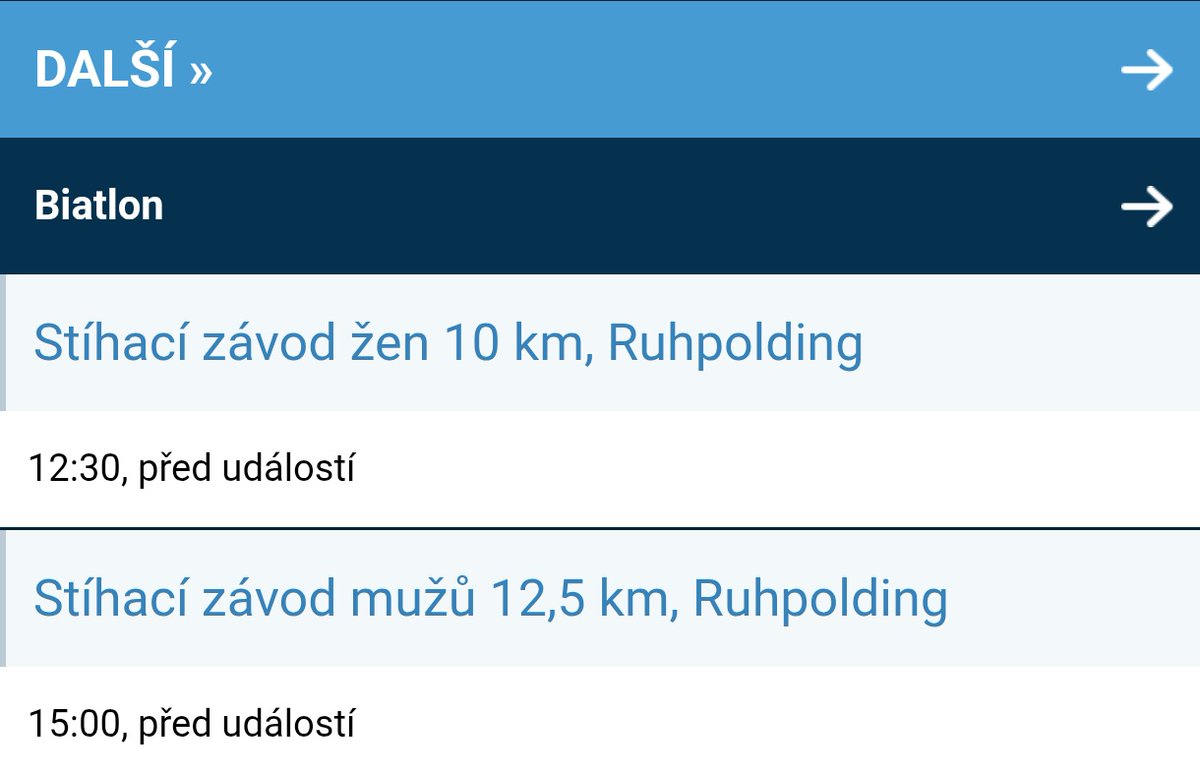 ⛷️ Biatlon | Světový pohár v německém Ruhpoldingu nabídne v neděli stíhací závody. Počínání českých závodníků můžete sledovat prostřednictvím našich onlajn přenosů ⤵️
1url.cz/CJmaO
#Onlajny_com #Biathlon