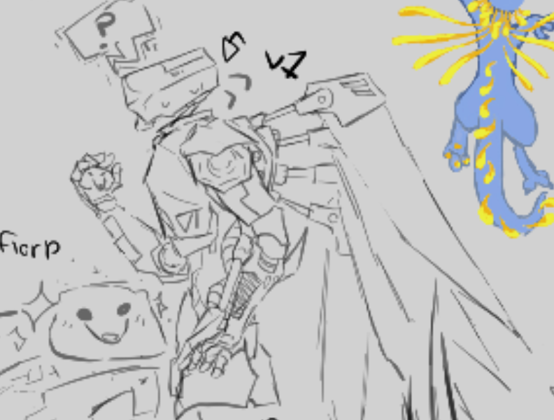 Erqixii's tweet image. Ultrakill magma doodles #v1 #v2 #gabriel #ultrakill