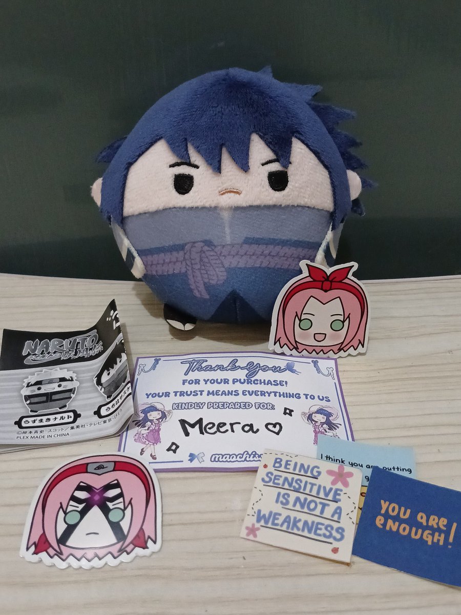 Meerndog's tweet photo. ・・・・Today's Mail 💌 ・・・・

Tysm @maochiss 🤍🤍 Fuwa Sasuke safely arrived !! Freebies nya banyak bgtt  > 0 < https://t.co/DC3Jv3f8dK