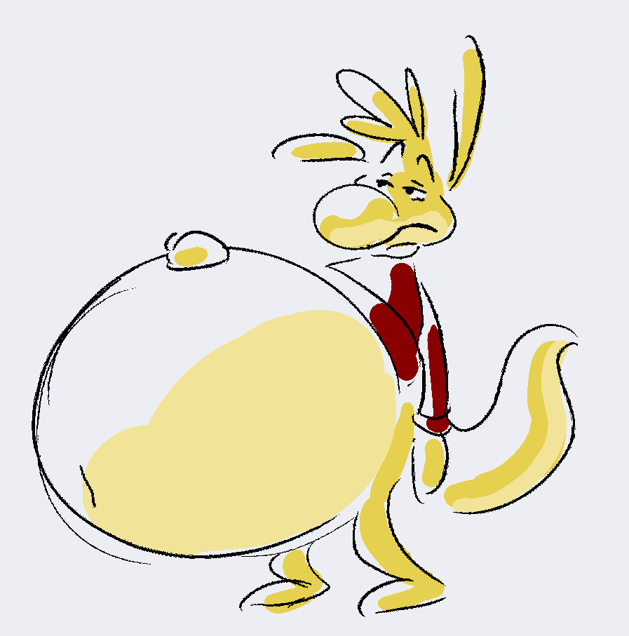 (Mild CW: Fatfur) No mind, thinks in tummy