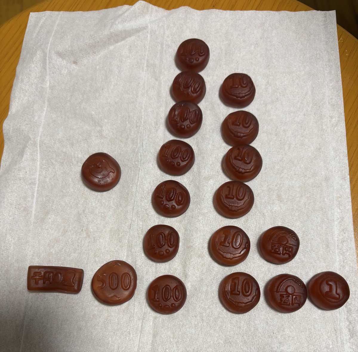 お金グミ) 2271円にフィッシャーズコインが入っていました。