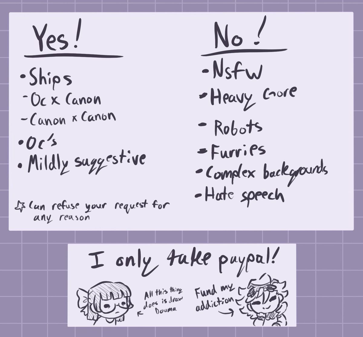 Finally opening commissions again!