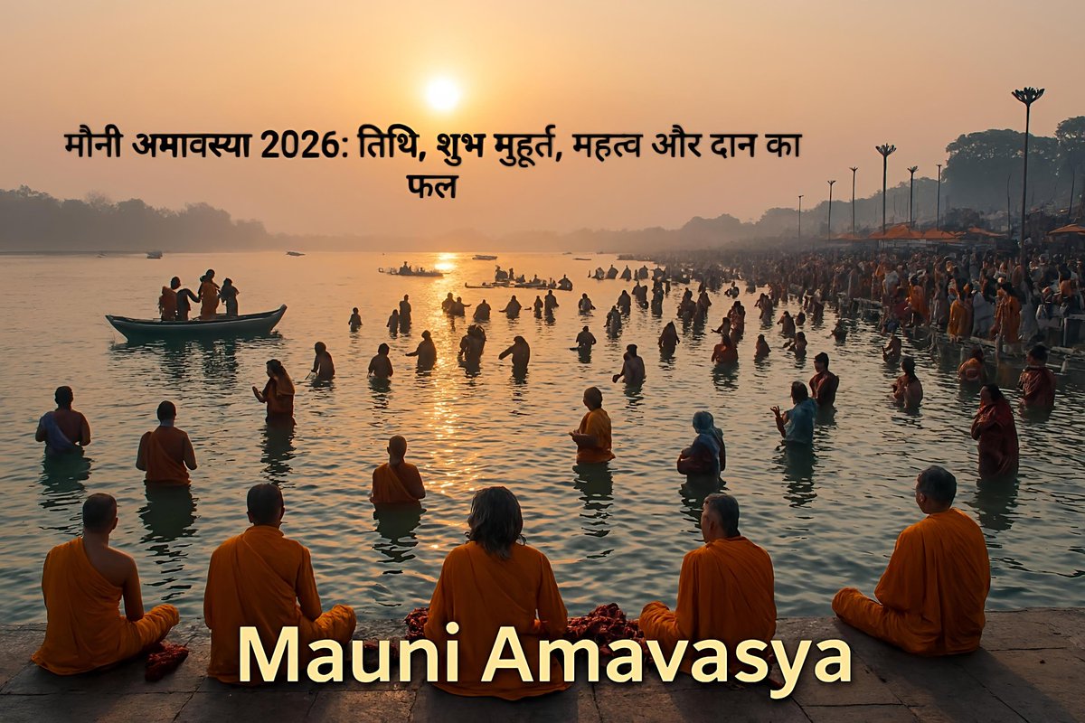 मौनी अमावस्या 2026: तिथि, शुभ मुहूर्त, महत्व और दान का फल
ekadashi.org/2026/01/mauni-…

#MauniAmavasya2026 #mauniamavasya #ekadashivratkatha #sanatandharma