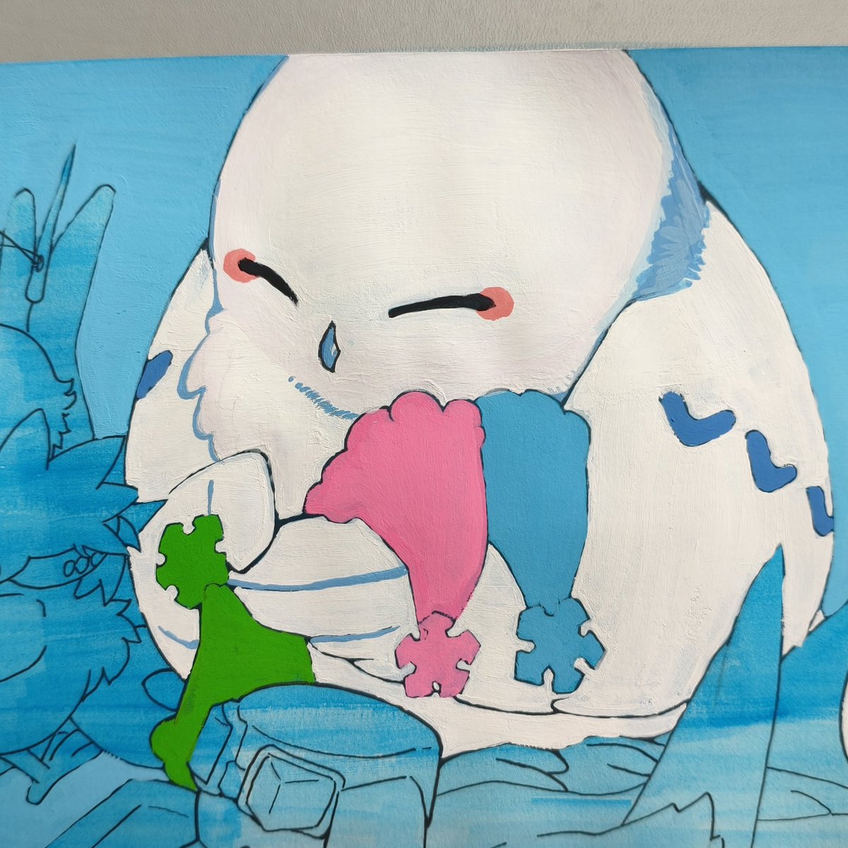 可愛いぜ〜🐦️
#イラスト #絵の進捗