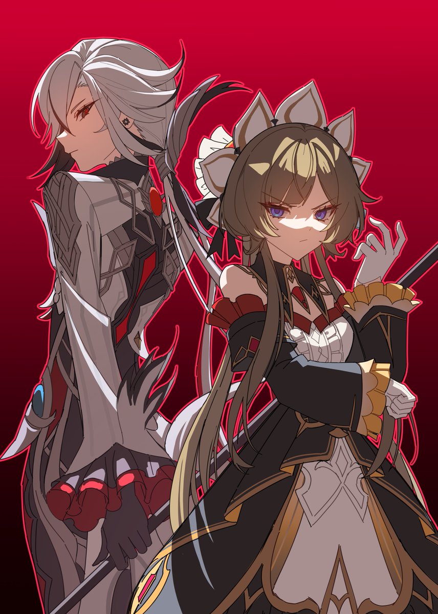 miaoyeza233's tweet image. 为多托雷带来绘面！
#Genshin #コロンビーナ #放浪者 #サンドローネ #アルレッキーノ