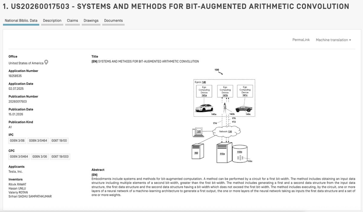Bugün <a href="/Tesla/">Tesla</a>, sürücüsüz araçlarında kullandığı yapay zeka teknolojisiyle ilgili 4 önemli patent yayımladı.

Elon, bu patentleri sosyal medya hesabından bizzat kendisi paylaştı.

İlk 2 patentte başyazar olarak, İTÜ (<a href="/itu1773/">İTÜ - İstanbul Teknik Üniversitesi</a>) mezunu Hasan Ünlü'nün (<a href="/hasanunlu9/">Hasan</a>) imzası bulunuyor.